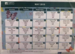 May lunch Calendar!