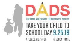 September 25th is Dads Take Your Child to School Day