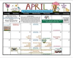 April calendar