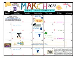 March Calendar