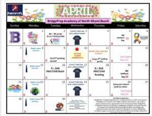 Our April Calendar is available! 