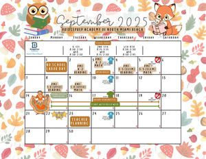 ✨September 2025 Activity Calendar ✨